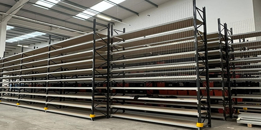 heavy-duty industrial shelving, longspan picking shelving in warehouse